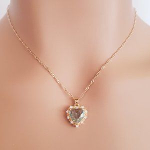 Aquamarine Gold Necklace